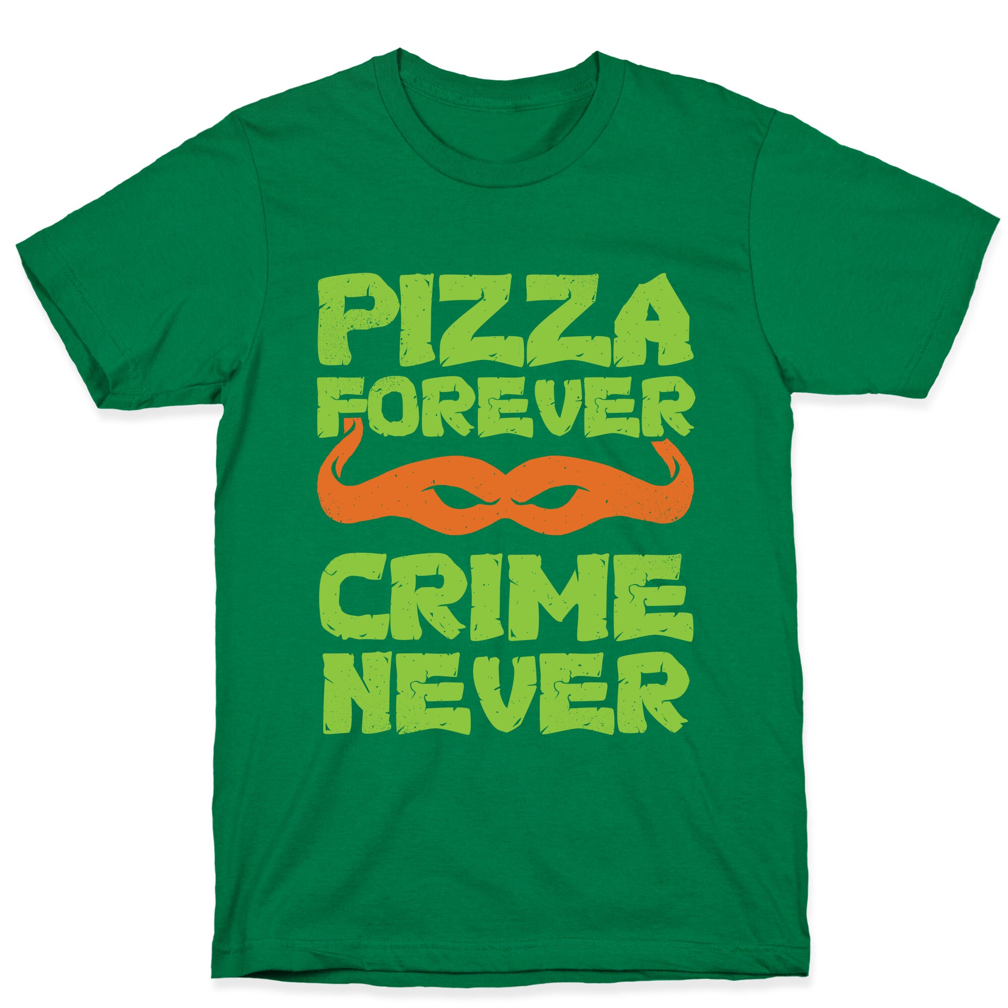 Pizza Forever Crime Never (Purple) T-Shirt